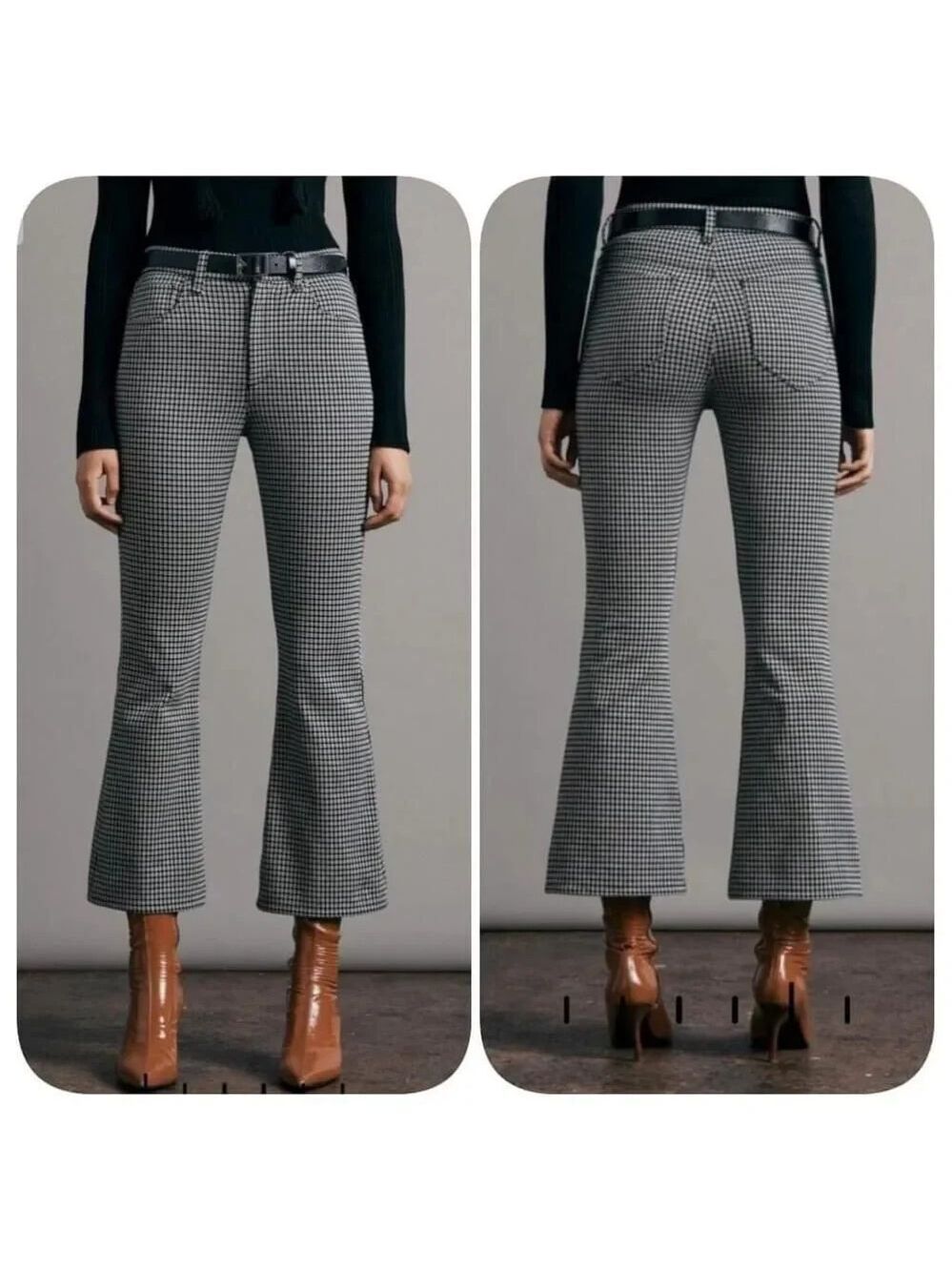 Rag & Bone Casey Knit Jacquard Flare Slim Fit Pant Sz 6